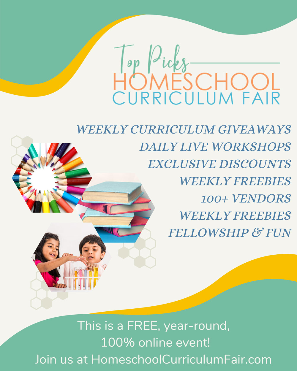 Top Picks Homeschool Curriculum Fair Advertisement