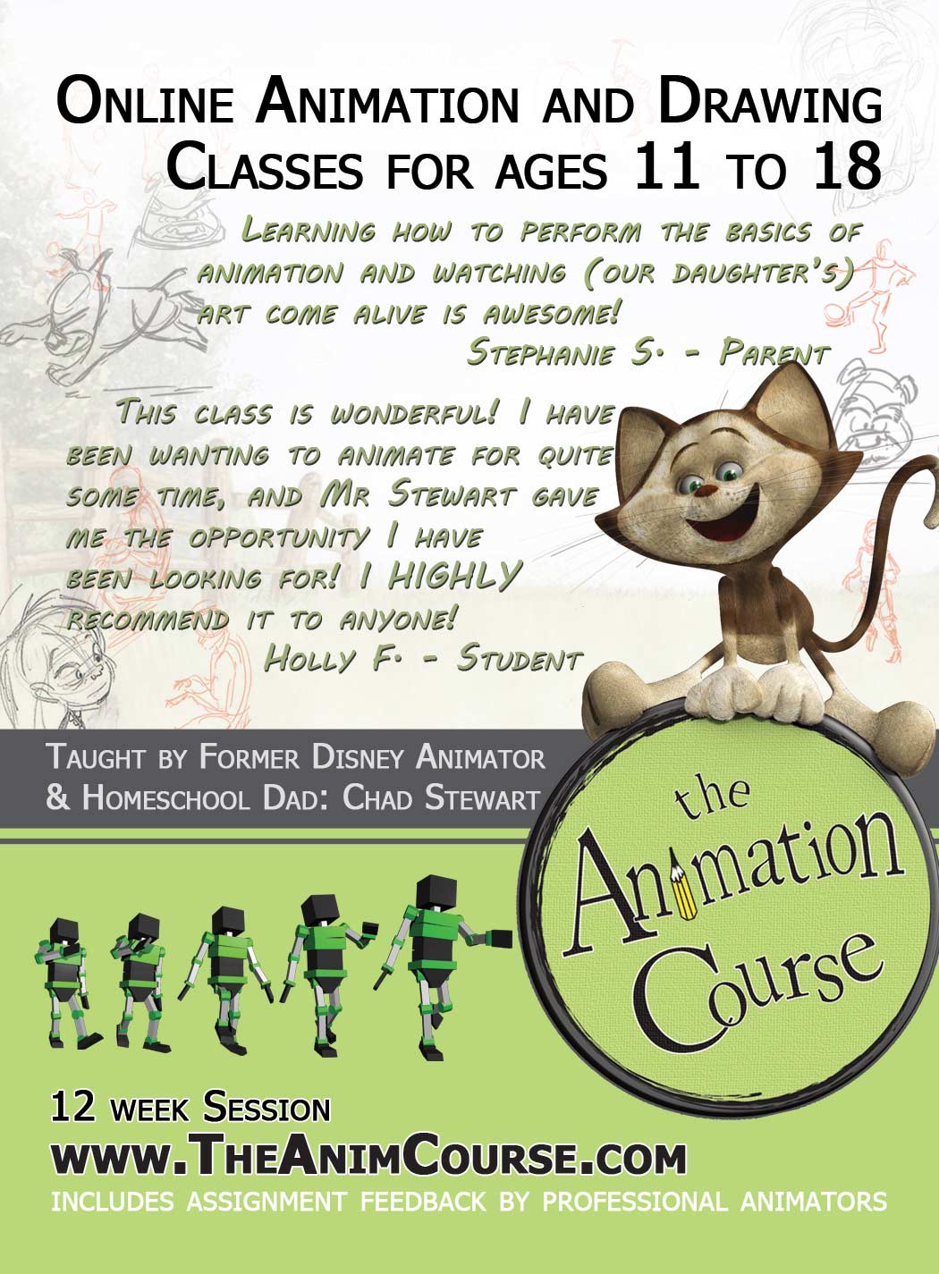 The Animation Course Advertisement