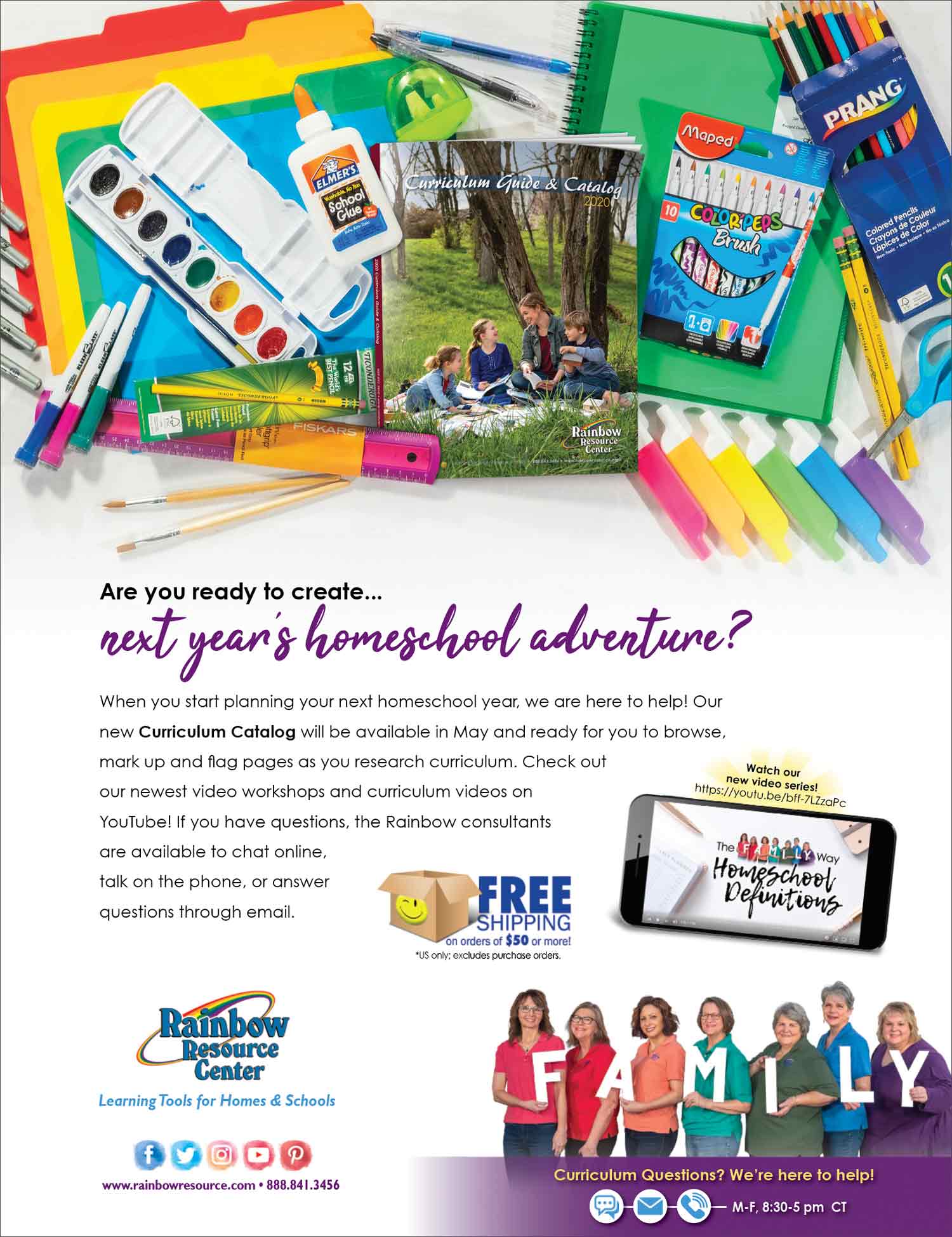 Rainbow Resource Center Advertisement