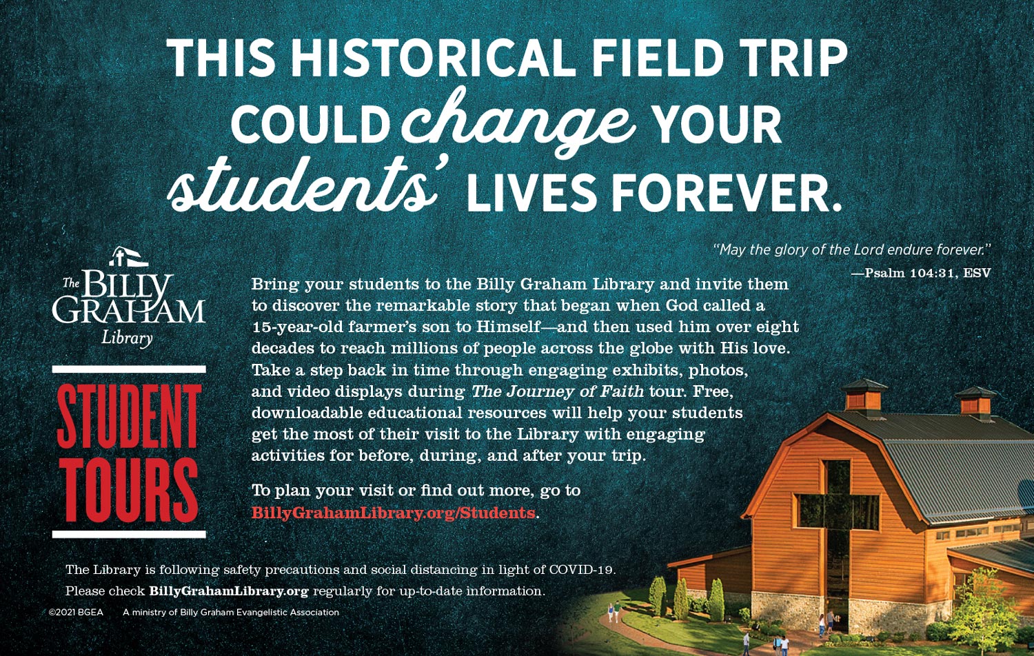 Billy Graham Library Advertisement