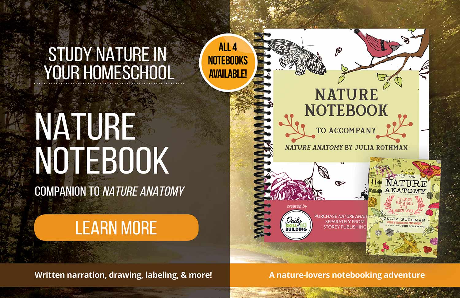 Daily Skill Building Nature Notebook Advertisement