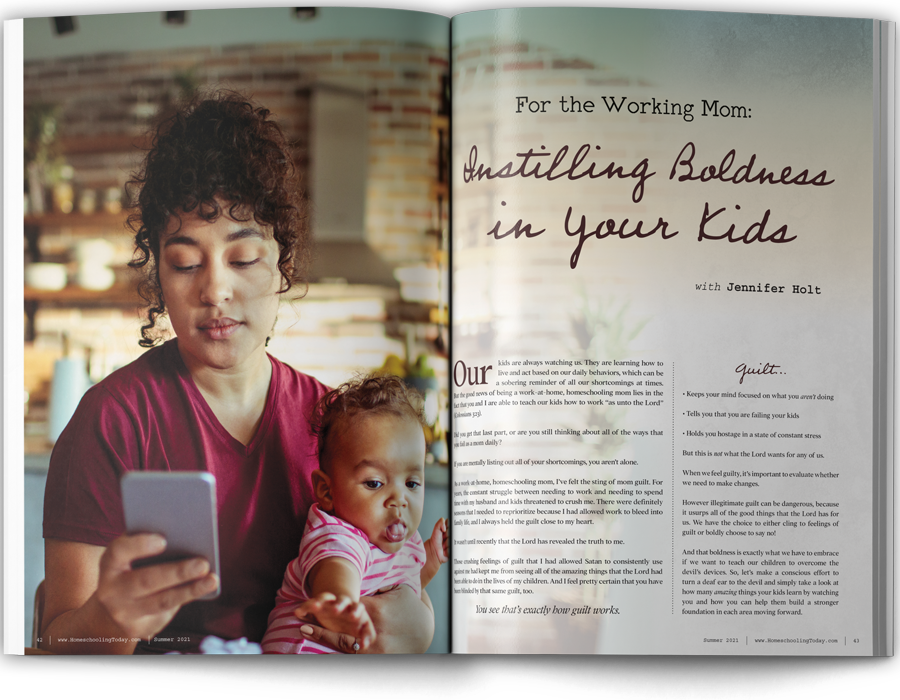 For the Working Mom: Instilling Boldness in Your Kids article mockup