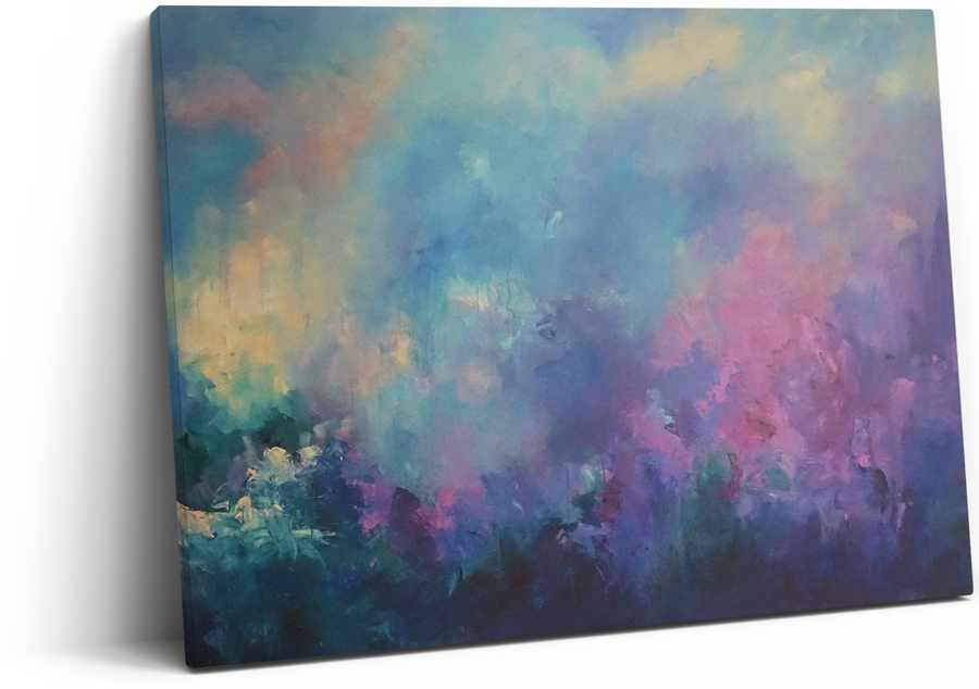 colorful painting on a canvas