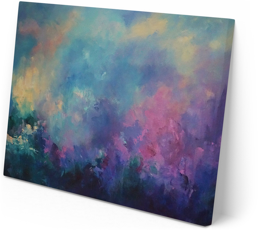 colorful painting on a canvas