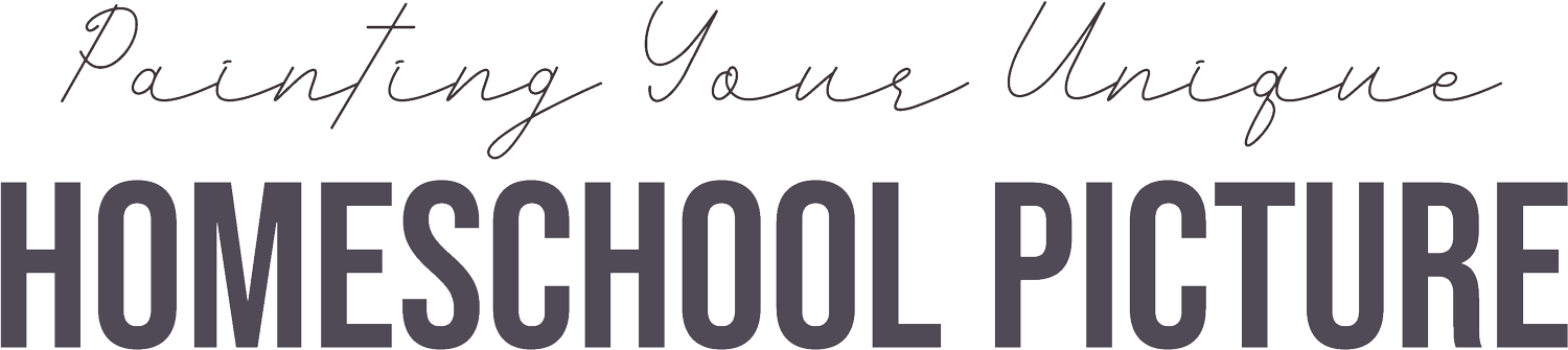 Painting Your Unique Homeschool Picture Title Typography