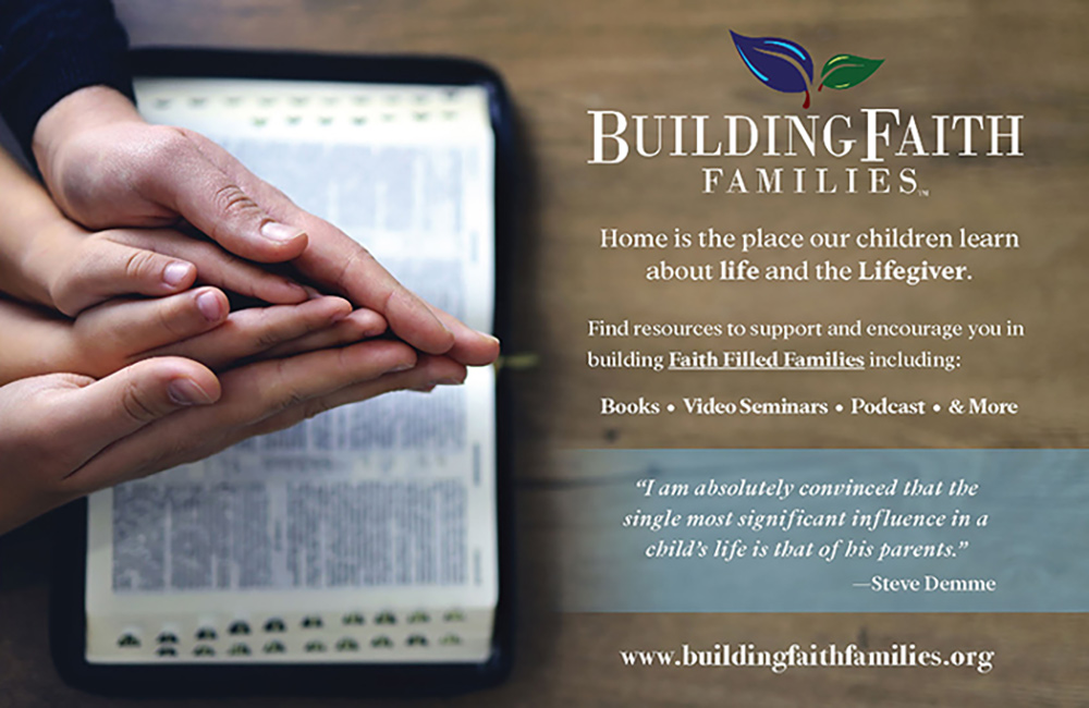 Building Faith Families Advertisement