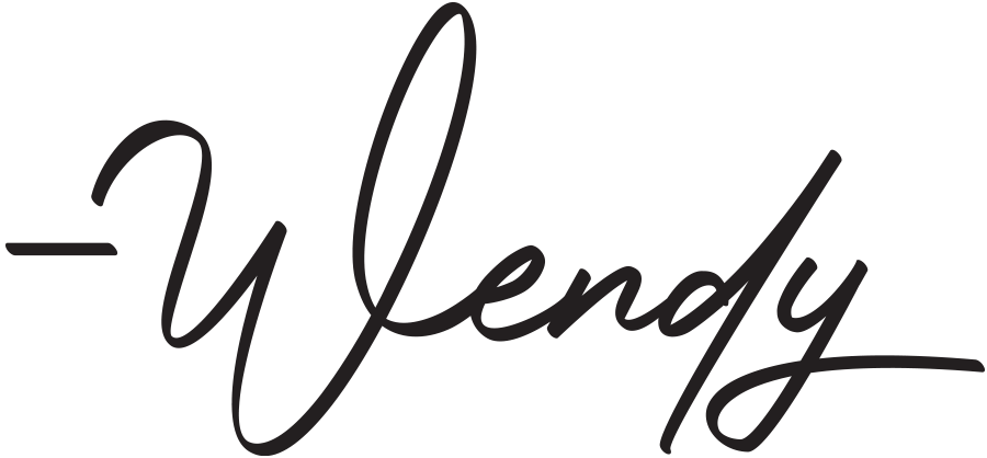 Wendy signature typography