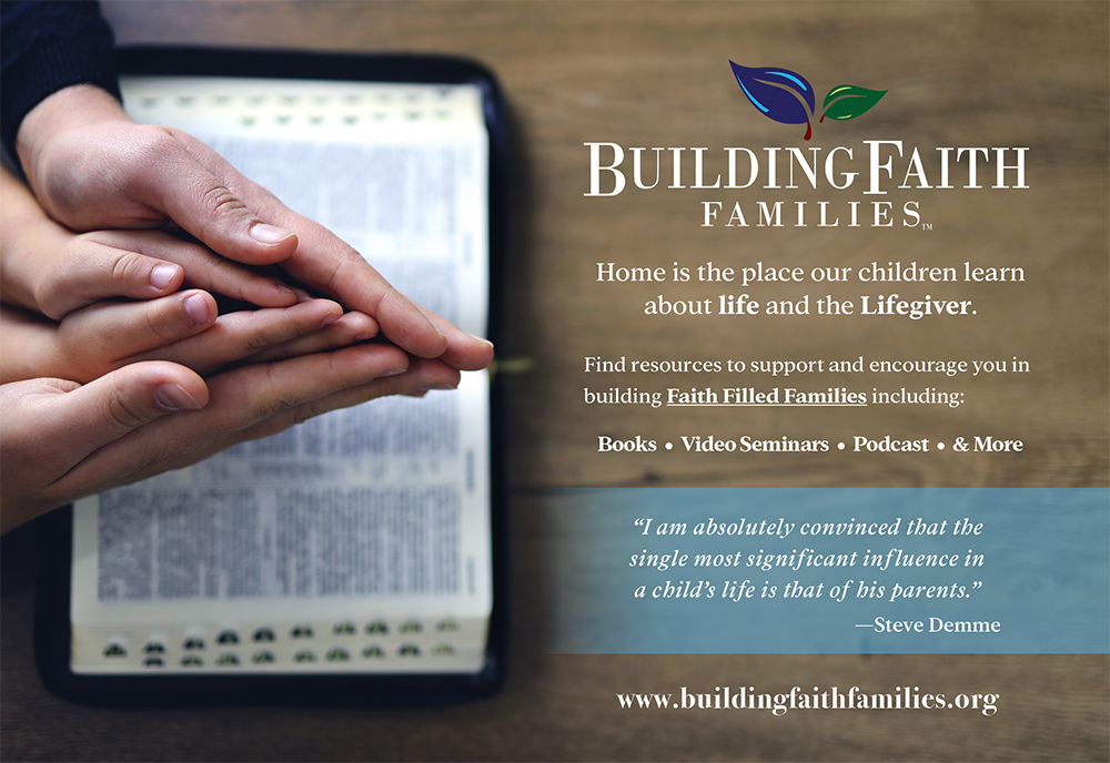 Building Faith Families Advertisement