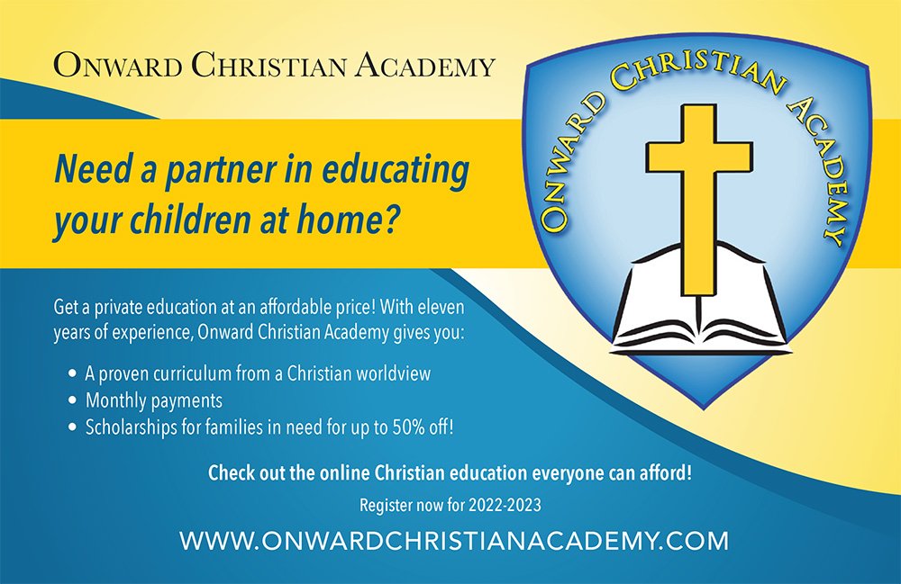 Onward Christian Academy Advertisement