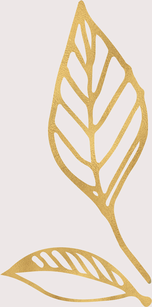 Gold drawn leaves