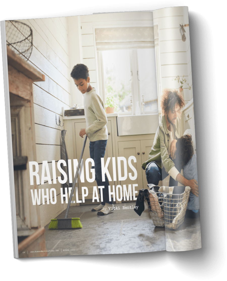 Raising Kids Who Help at Home magazine mockup