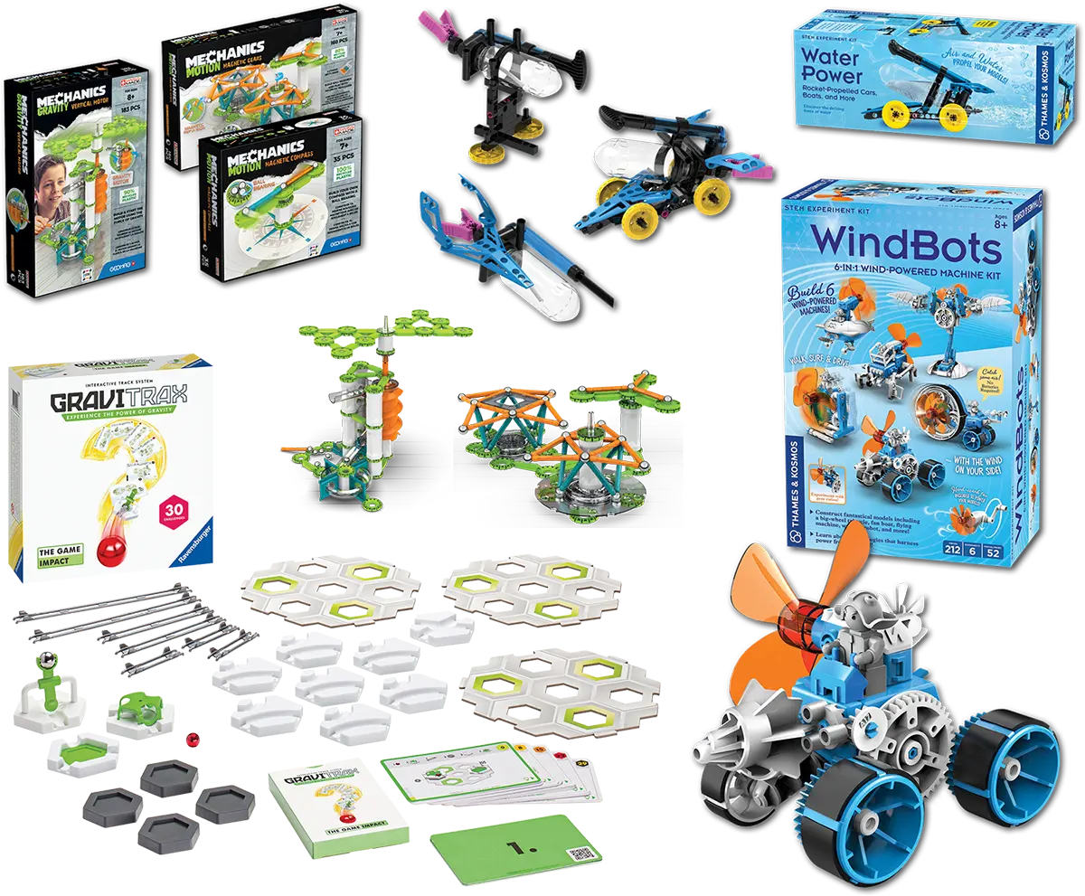 Various STEM toys and games