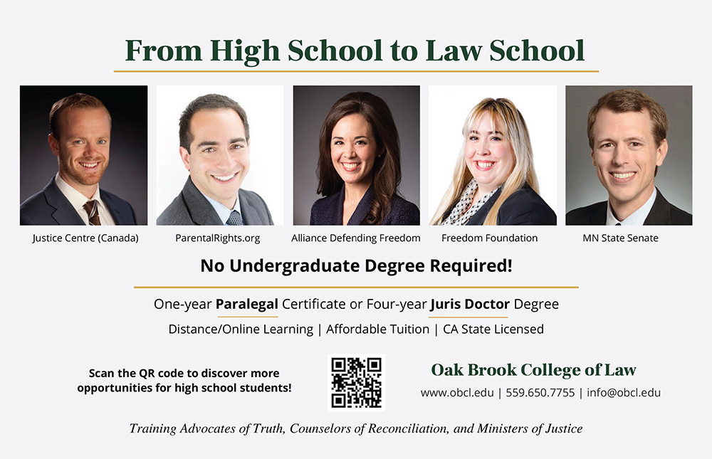 Oak Brook College of Law Advertisement