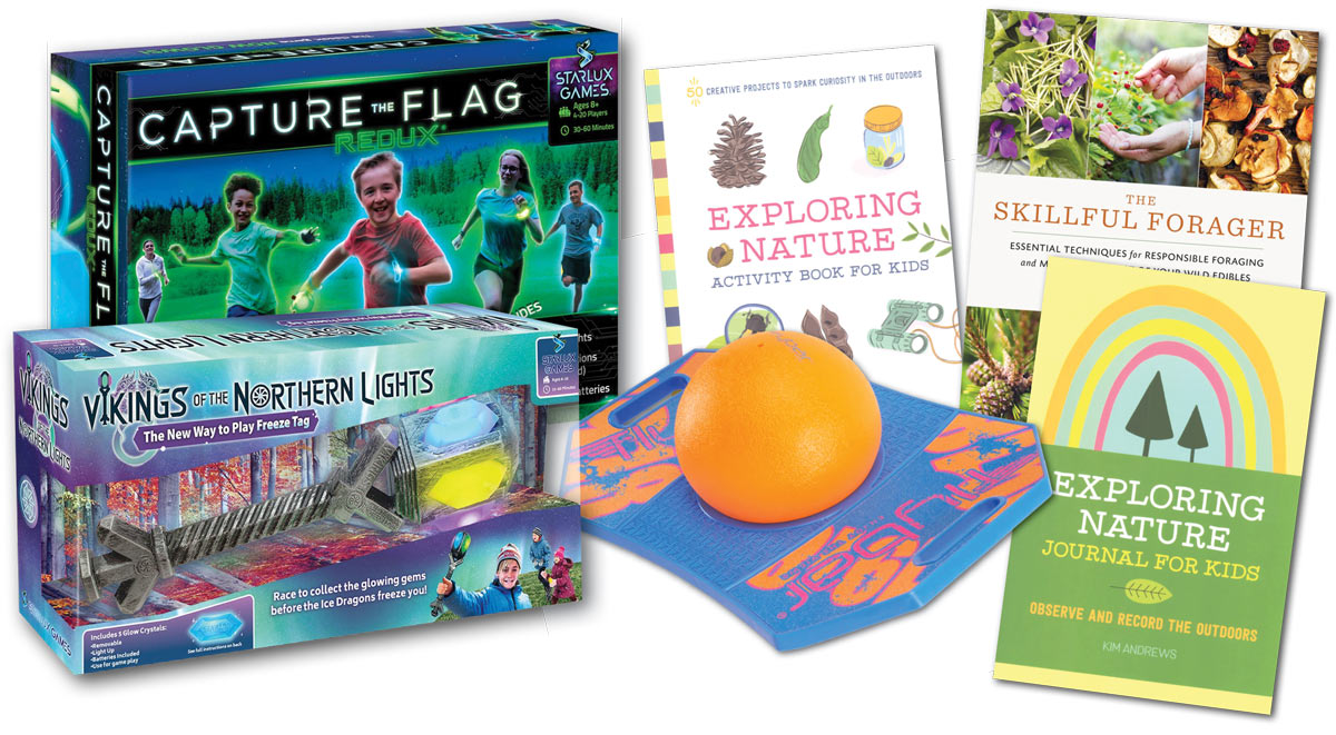 Outdoor and nature books and games