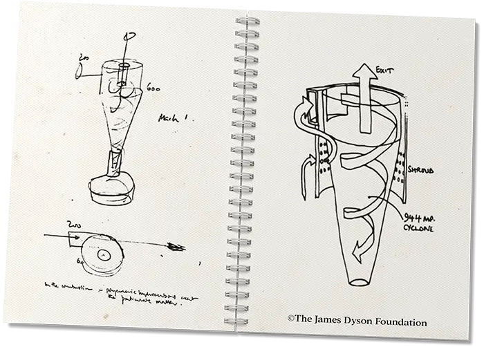 Sir James Dyson's notebook
