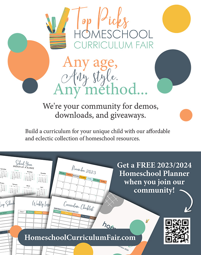 Top Picks Homeschool Curriculum Fair Advertisement