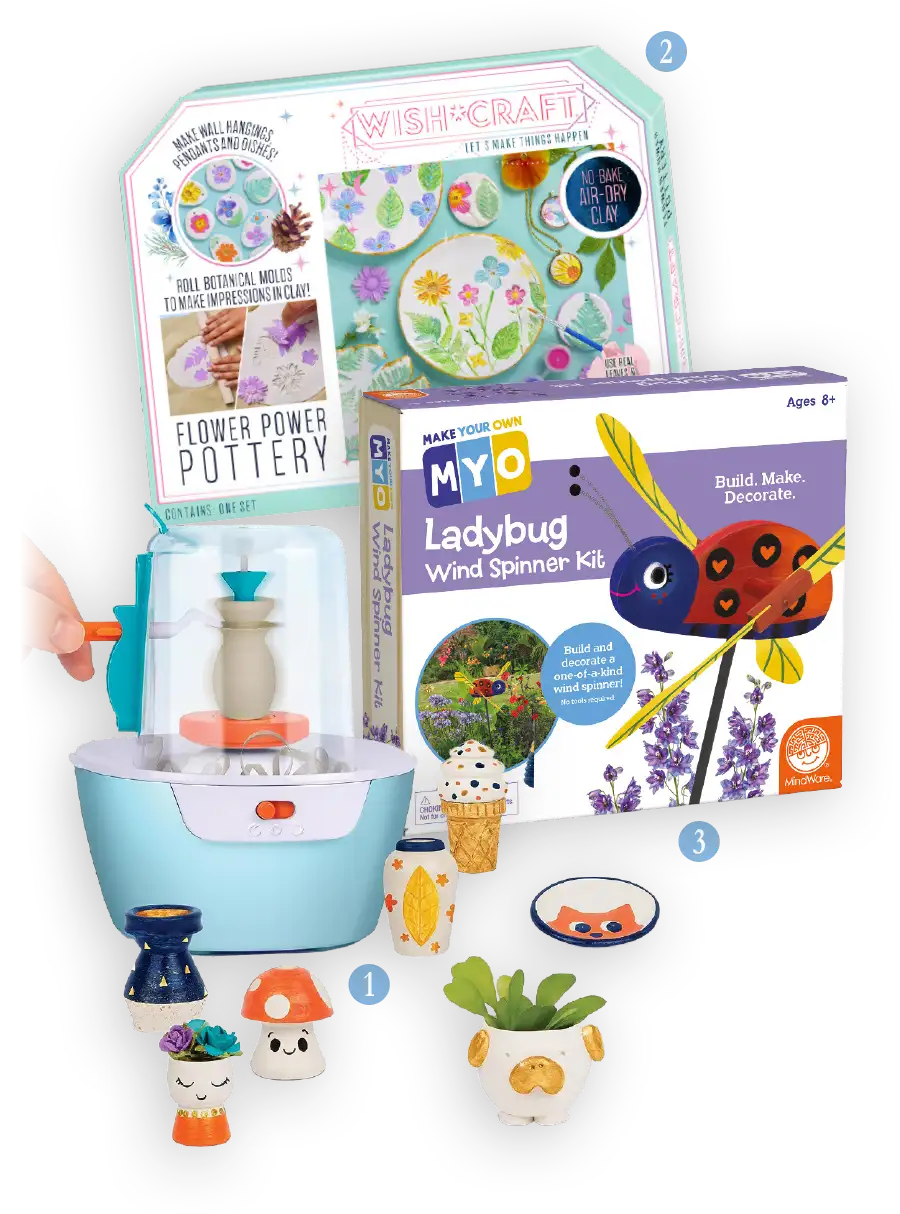 various DIY kits for kids