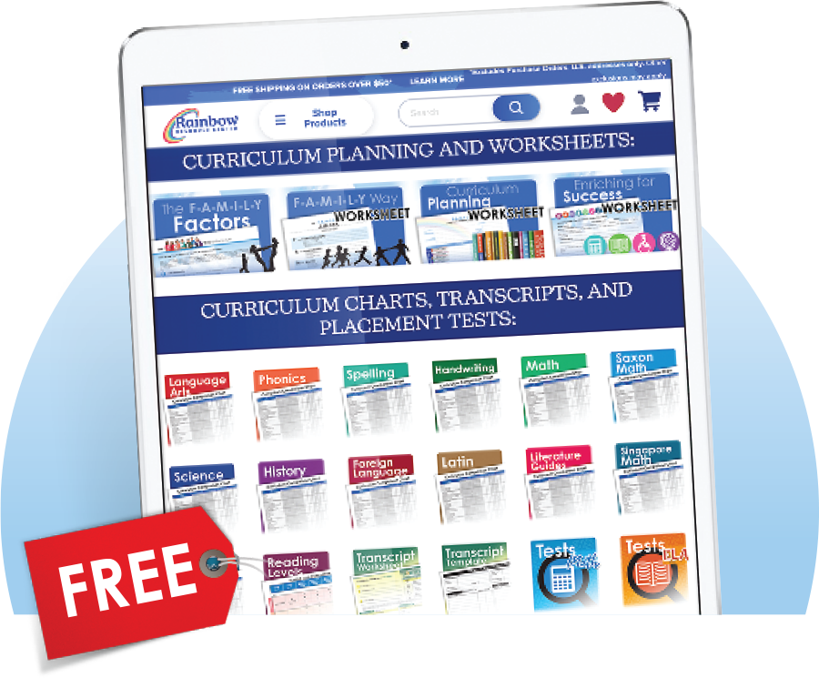 Resources web page on tablet