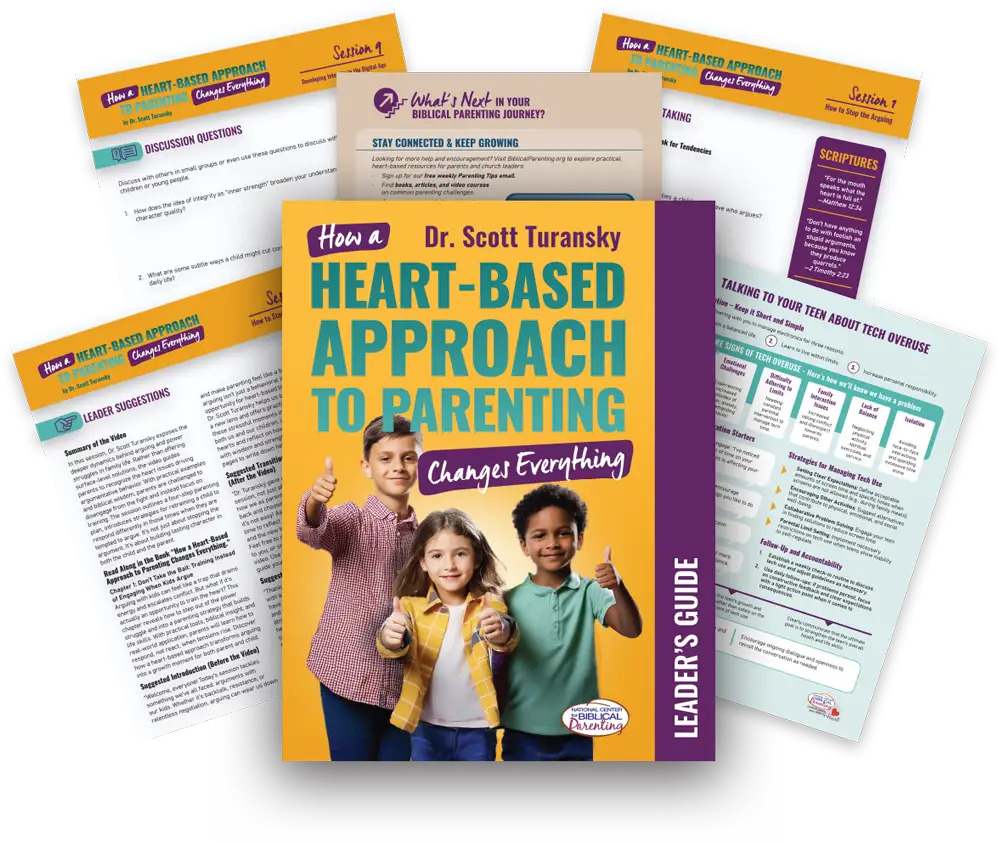 mockups of National Center for Biblical Parenting resources